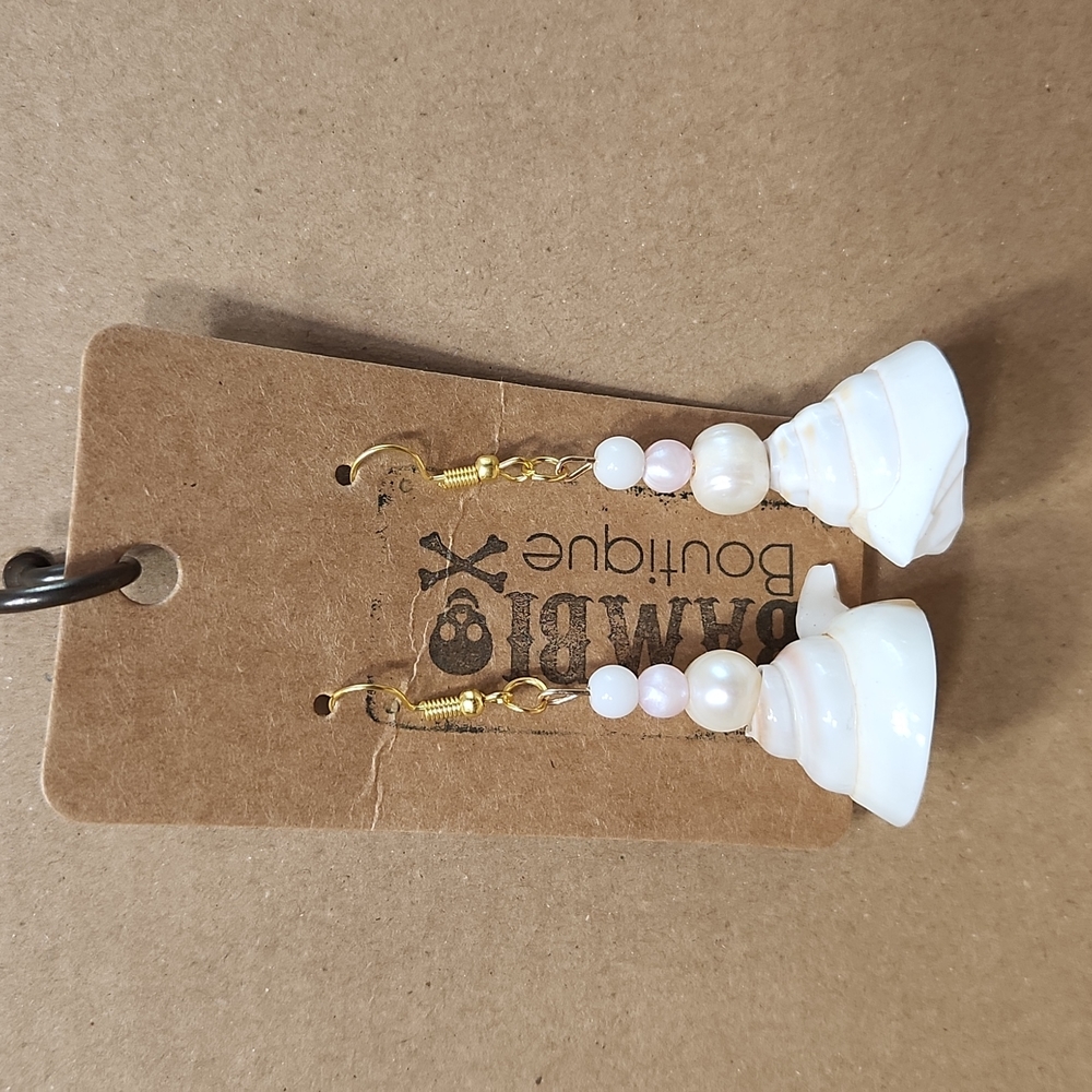 Handmade Faux Pearl Mermaid Vibes Earrings